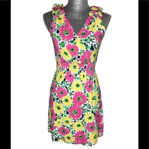 Lilly Pulitzer Belline Resort Doodle Bug Daisy Floral Jersey Dress XS